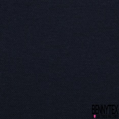 Jersey coton piqué fin uni bleu insigne grande laize