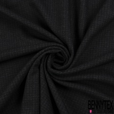 Milano laine coton de luxe imprimé pied de puce anthracite noir