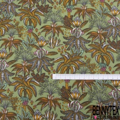 Toile lorraine imprimé floral cachemire vintage fond rouge vélo
