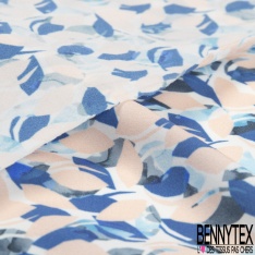 Microfibre lingerie polyamide élasthanne imprimé pétale noir corail blanc fond anthracite