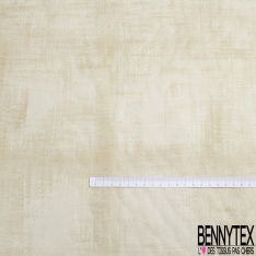 Toile de coton fine esprit bayadère motif rayure large verticale bleu de gris blanc ciel