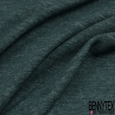Maille tricot jersey motif marbrure olive émeraude lilas fond noir
