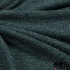 Maille tricot jersey motif marbrure olive émeraude lilas fond noir
