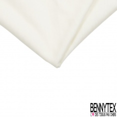 Coupon 3m jersey coton fin uni blanc discret