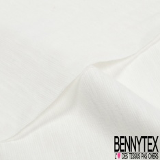 Coupon 3m jersey coton fin uni blanc discret