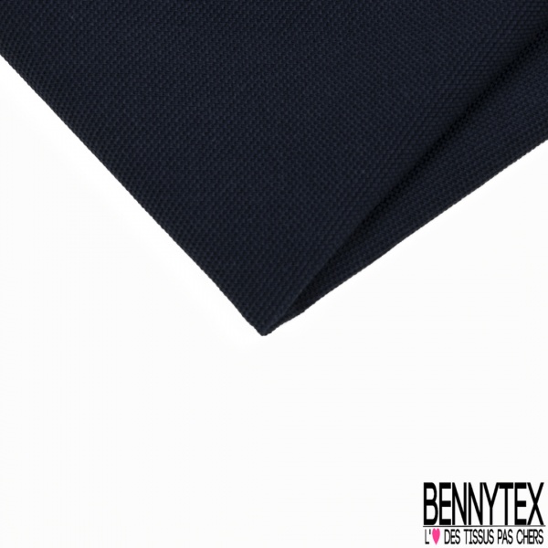 Coupon 3m piqué de coton uni marine grande laize