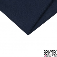 Coupon 3m jersey coton touché sec uni marine grande laize
