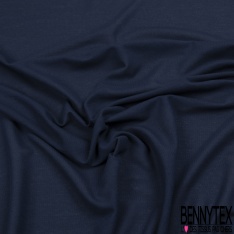 Coupon 3m jersey coton touché sec uni marine grande laize