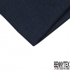 Coupon 3m jersey coton touché sec uni bleu insigne grande laize