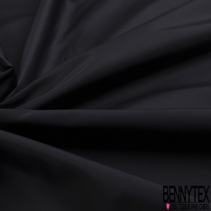 Crêpe polyester léger et fluide uni noir