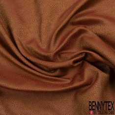 Jacquard polyester de luxe motif abstrait ocre biche des bois