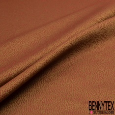 Jacquard polyester de luxe motif abstrait ocre biche des bois