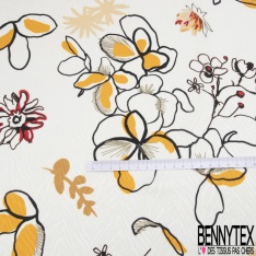 Satin de soie jacquard de luxe imprimé cachemire moderne multicolore