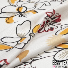 Satin de soie jacquard de luxe imprimé cachemire moderne multicolore