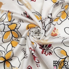 Satin de soie jacquard de luxe imprimé cachemire moderne multicolore