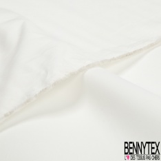 Coupon 3m Cupro polyester uni blanc discret