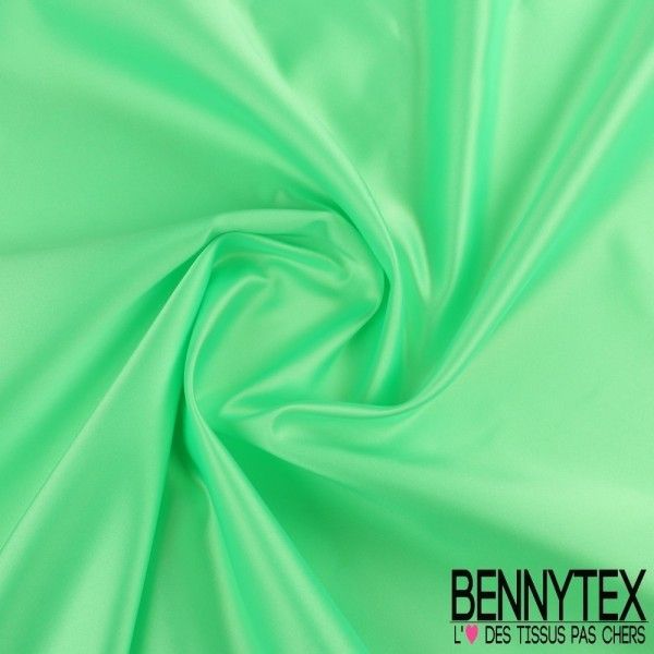 Satin Duchesse Haute Couture Couleur Vert Fluo