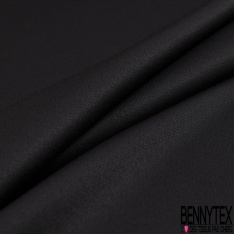 Coupon 3m Caddy satiné polyester viscose de luxe uni noir bleuté