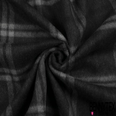 Mohair cachemire de laine fine rayure verticale or rose fond bleu nuit