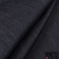 Coupon 3m jeans coton fin chevron noir grande laize
