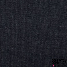 Coupon 3m jeans coton épais imprimé abstrait fine rayure verticale ton gris noir grande laize