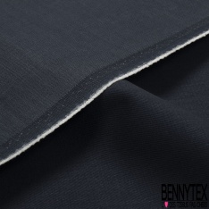 Coupon 3m jeans coton épais noir tulle émeraude brodé