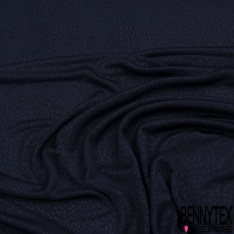 Coupon 3m maille crêpe motif seventie's géométrique ton sur ton lie de vin