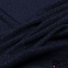 Coupon 3m maille crêpe motif seventie's géométrique ton sur ton lie de vin