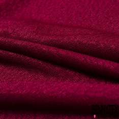 Coupon 3m maille crêpe motif léopard ton sur ton bleu insigne