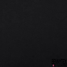 Sergé de laine noir anthracite chiné