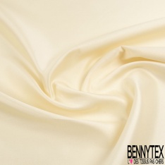 Mikado de soie polyester lurex or clair