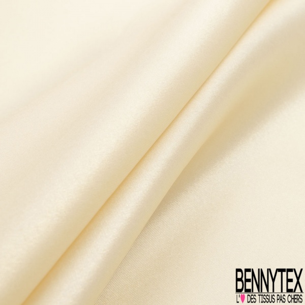Mikado de soie polyester lurex or clair