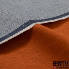 Coupon 3m jeans coton floqué velours lisse gris clair
