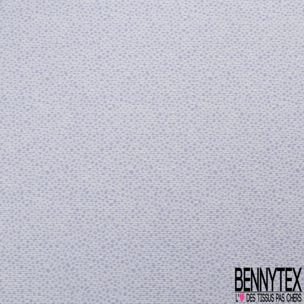 Brocard coton motif pointilliste blanc optique fleur du désert