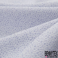 Brocard coton motif pointilliste blanc optique fleur du désert