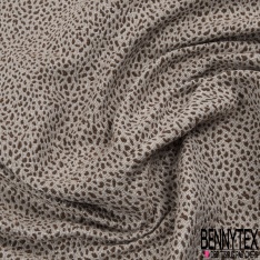 Brocard coton motif pointilliste blanc optique lavande pastel