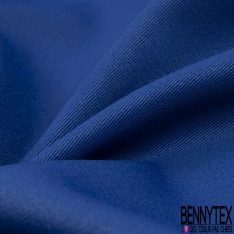 Sergé de laine costume lourd uni bleu nuit