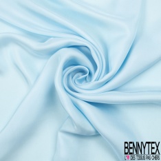 Twill voile de soie viscose uni aquamarine