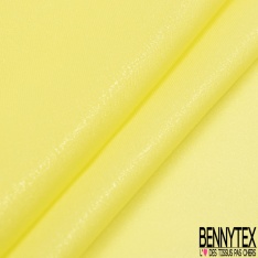 Charmeuse mousseline de soie polyamide lurex soufre clair