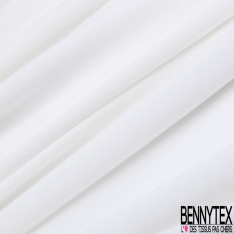 Somptueuse soie lingerie fine élasthanne blanc éclatant