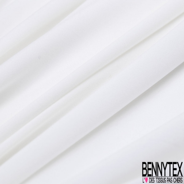 Somptueuse soie lingerie fine élasthanne blanc éclatant