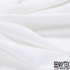 Somptueuse soie lingerie fine élasthanne blanc éclatant