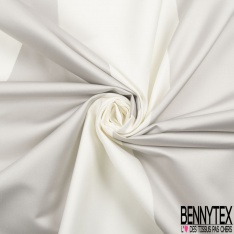 Satin duchesse souple soie coton gris cadet