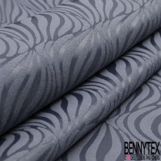 Jacquard polyester coton motif bulle ton naturel
