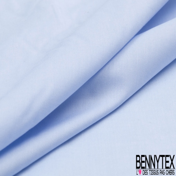 Coupon 3m piqué de coton chemise fantaisie uni bleu marine