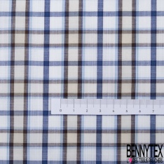 Coupon 3m Coton tissé teint motif rayure verticale candy blanc optique