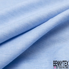 Coupon 3m coton chemise fin chiné citron blanc discret