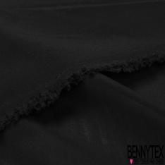 Voile coton soie uni noir