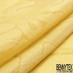 Organza de soie polyester imprimé abstrait ciel fond apsen d'or strié