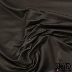 Satin duchesse uni corbeau